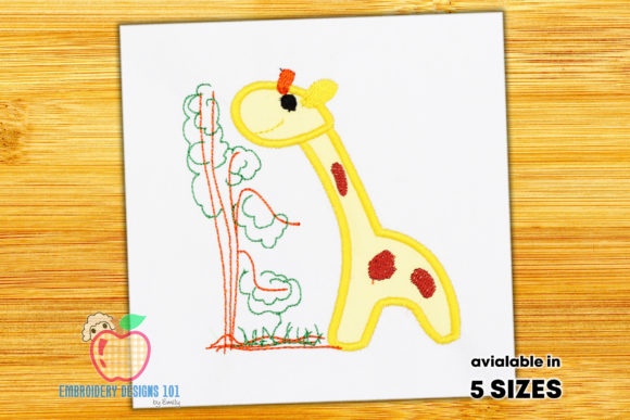 Baby Giraffe in Jungle Applique Review for Seasonal Embroidery