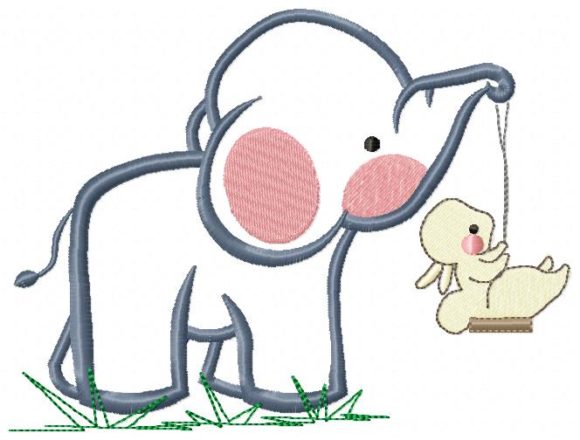 Elephant with Bunny Embroidery Design Review