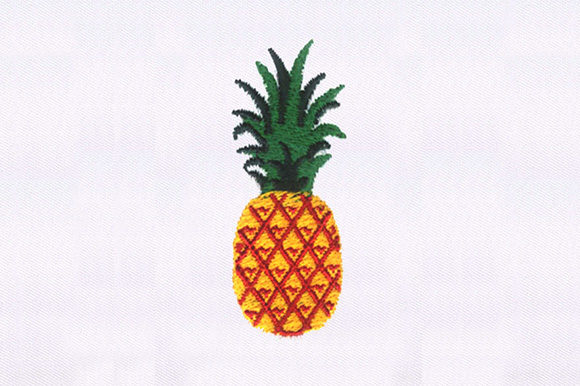 Fruity Pineapple: A Playful Embroidery Design for Boutique Sweatshirts