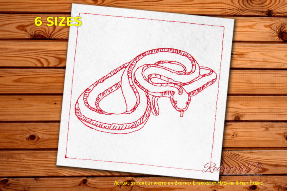 Garter Snake Embroidery Design Review for Etsy and Small Shop Products