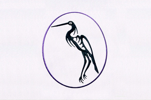 Heron: A Delicate Machine Embroidery Design for Versatile Projects
