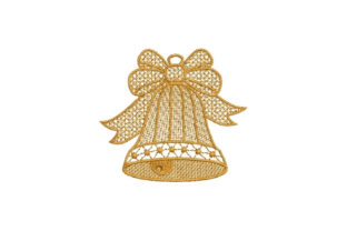 Lace Bell: A Delicate Embroidery Design for Personalized Gifts