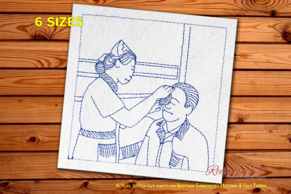 Nurse Health Checkup Embroidery Design Review