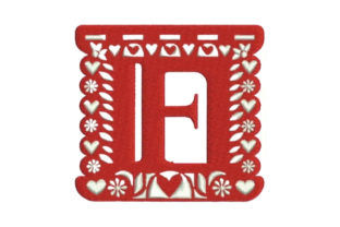 Papel Picado Alphabet F Review for Seasonal Embroidery