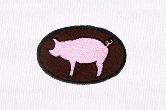 Pink Pig Design: A Heartwarming Embroidery Choice for Personalized Gifts