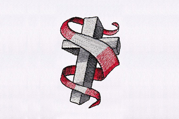 Ribbon Swirling Cross Design Review for Boutique Sweatshirts