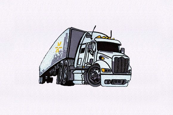 Semi Tractor Trailer Embroidery Design Review