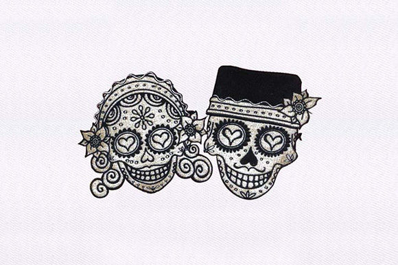 Skull Bride Groom Embroidery Design Review
