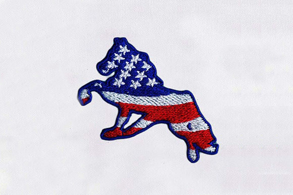 Usa Horse: A Balanced Machine Embroidery Design for Real Projects